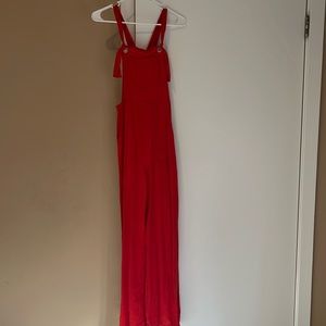 Anthropologie wide leg dungaree